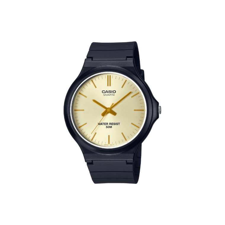 Casio MW-240-9E3V Gold Dial Analog Watch