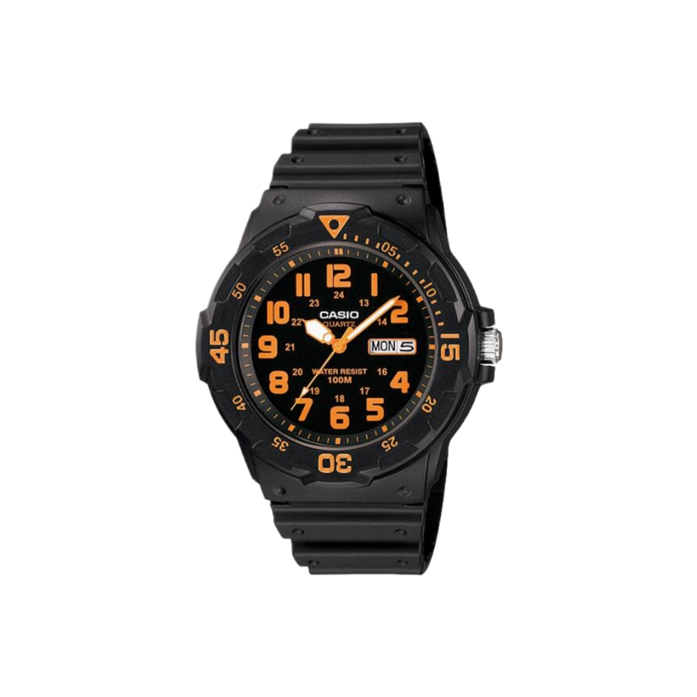 Casio MRW200H-4BV Black Resin Strap Sports Easy Reader Analog - Image 1