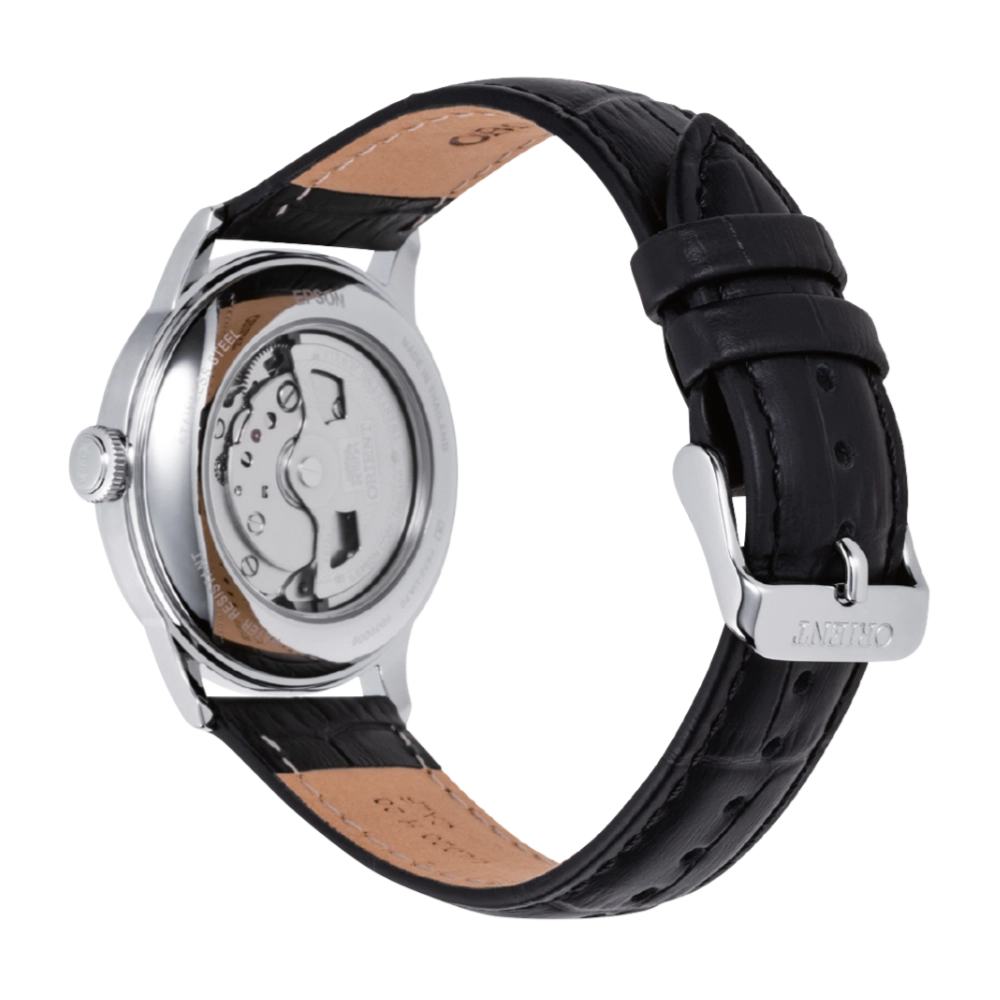 Orient RA-AC0M03S Bambino Version 7 White Dial Black Leather Band Automatic - Image 3